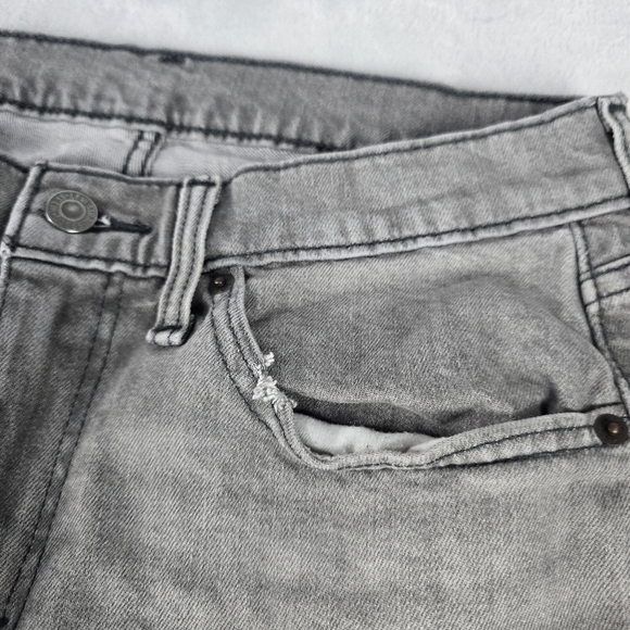 Levis 514 Gray Slim Straight 30x30 Jeans - Picture 4 of 9